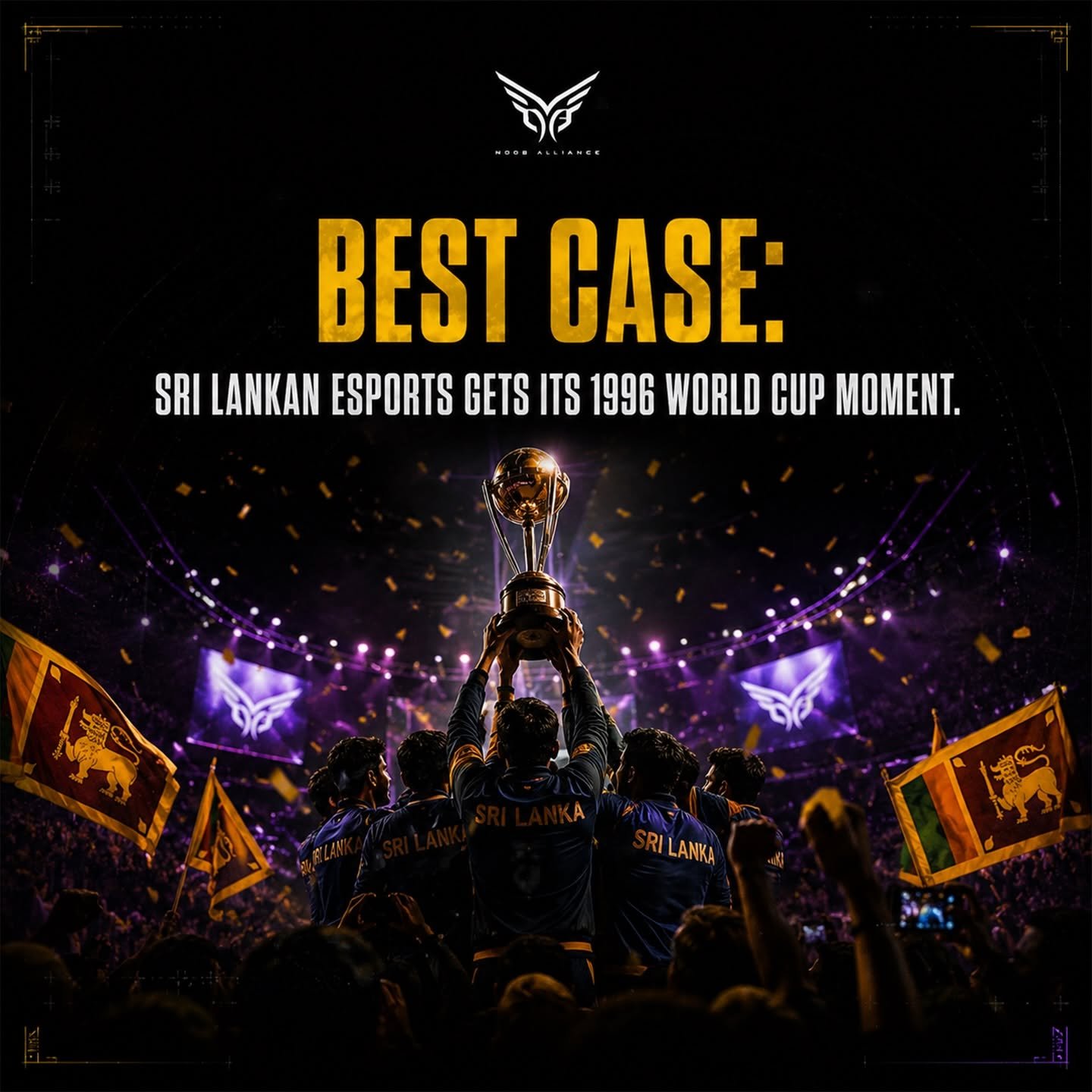 Best case Sri Lankan esports world cup moment artwork